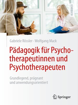 cover image of Pädagogik für Psychotherapeutinnen und Psychotherapeuten